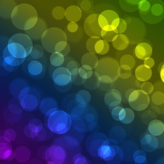 Abstract colorful light spot bokeh background