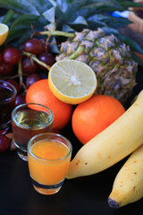 Mix fruit and juice