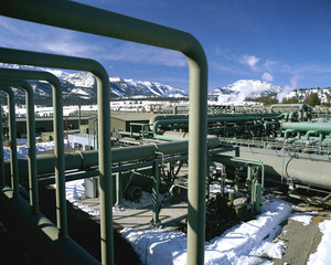 Geothermal power project, Mammoth-Pacific, California