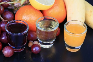 Mix fruit and juice