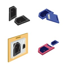 Set of SD card or Media Cards