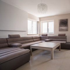Luxury comfortable corner sofa