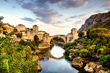 Mostar, Bosnia & Herzegovina - obrazy, fototapety, plakaty