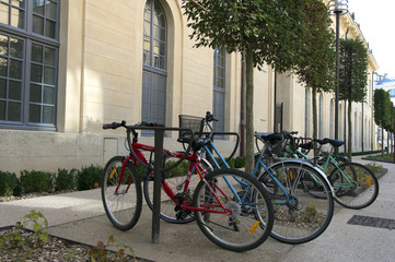 Fototapeta na wymiar parking vélos