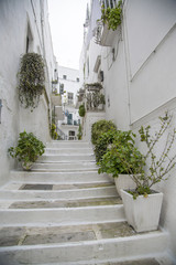 Fototapeta na wymiar Stairs in Bari, Italy