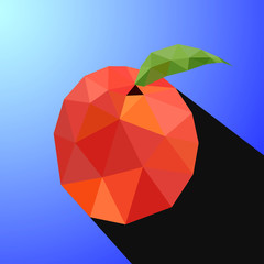Vector illustration of a peach