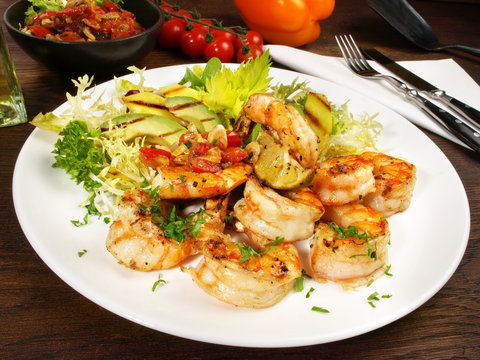 Scampi vom Grill