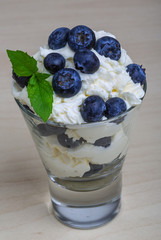 Blueberry with mascarpone