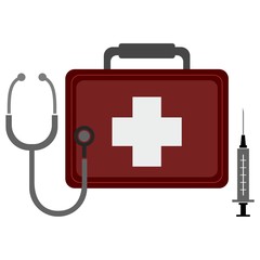 Medical design white background