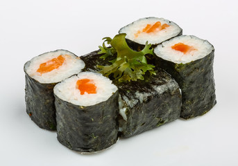 Sushi with salmon
