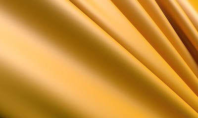 Yellow Smooth Cloth Background