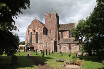 Fototapeta na wymiar Dore Abbey, at Abbey Dore, Herefordshire