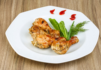 Grilled chicken legs