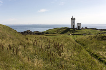 Fototapeta na wymiar Evening view of Elie Lighthouse in Fife