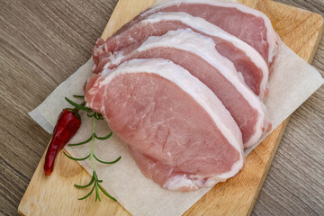 Fototapeta premium Raw porl steak
