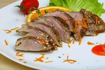 Roasted duck breast