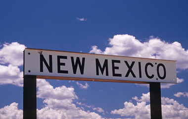 Obraz premium Welcome to New Mexico Sign