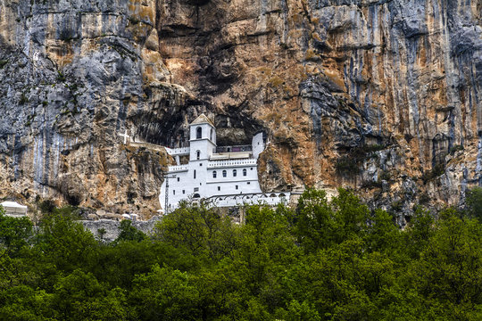 Monastery of Ostrog of Serbian Orthodox Church. Montenegro.