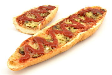 zapiekanka z grzybami i serem