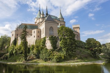 Fototapeta na wymiar Historic castle Bojnice in the Slovak Republic. View of an old castle built in the 12th century. 