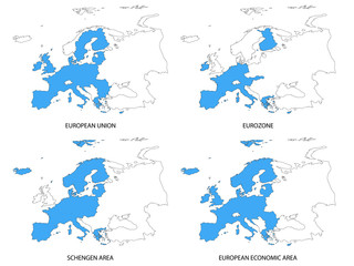 Maps of European Union Enlargements without Borders
