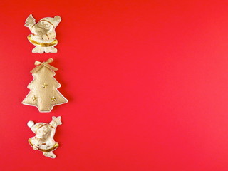 Weihnachtsdekoration in Gold