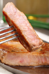 Piece of beef and