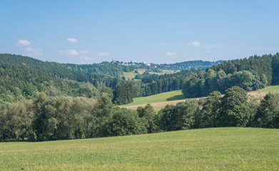 Blick auf Schöneck im Vogtland
