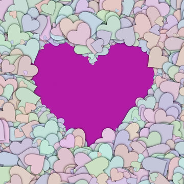Love heart Valentine shape