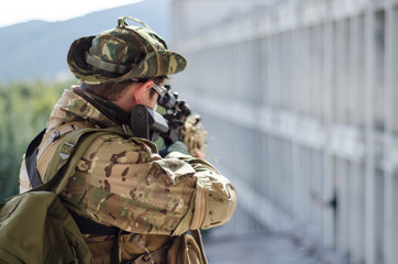 Fototapeta premium M 16 scope engage target 