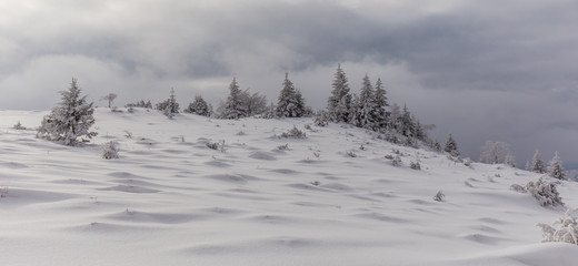 Obraz premium Scenery in the mountains, in winter
