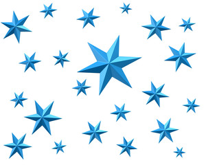 Background with blue stars