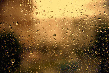 Raindrops on the window