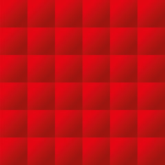 Seamless red padded upholstery vector pattern texture