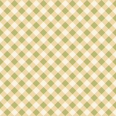 Seamless Checkered Plaid Fabric Pattern Texture in Natural Earth Colour Tones