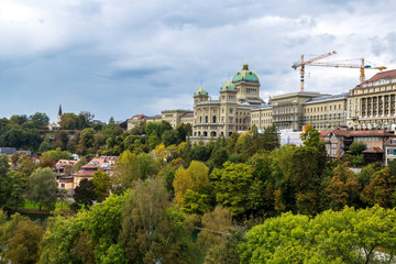 Fototapeta na wymiar Federal palace of Switzerland in Bern