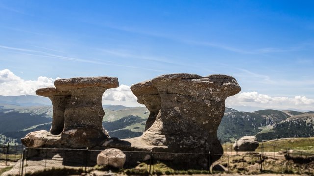 babele (old women) rocks in bucegi mountains