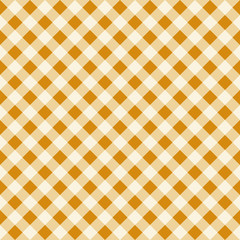 Seamless Checkered Plaid Fabric Pattern Texture in Natural Earth Colour Tones