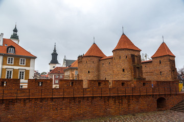 Fototapeta premium Barbican fortress in Warsaw