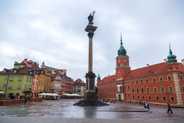Fototapeta premium Royal Castle and Sigismund Column in Warsaw