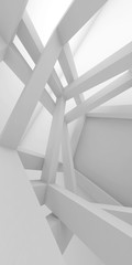 Abstract vertical architecture background 3d art