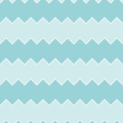 Seamless turquoise sawtooth zig-zag pattern background