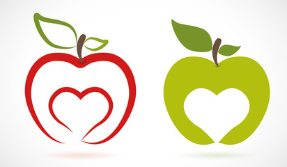 j'aime les pommes, pomme d'amour