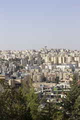 Fototapeta na wymiar This is a photograph of the city of Amman in Jordan