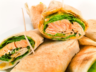 Sandwiches with Salmon