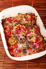 Lamb and beet casserole