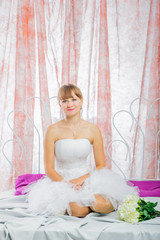 Bride and groom in wedding studio photo session © Iosif Yurlov