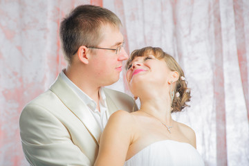 Bride and groom in wedding studio photo session © Iosif Yurlov