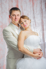 Bride and groom in wedding studio photo session © Iosif Yurlov