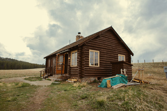 Old Ranger Station Cabin in Big Horn National Forest